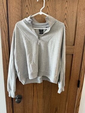 Prana Heather Gray Half-Zip Hoodie Pullover